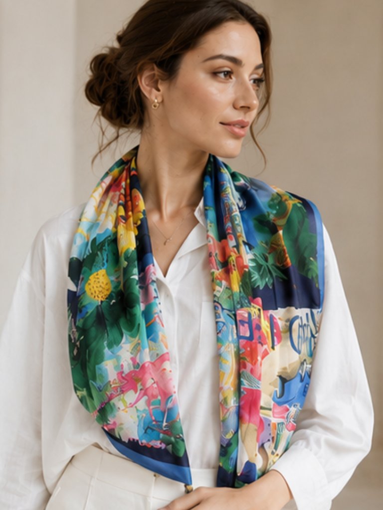 Talbots Postcard Modal Scarf
